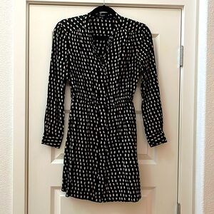 Madewell Black Printed Dress